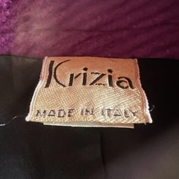 KRIZIA Vintage Purple Jacket Coat - IT42 - US 6 - Picture 11 of 11